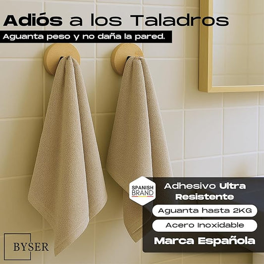BYSER Ganchos Adhesivos para Pared – Pack de 5
