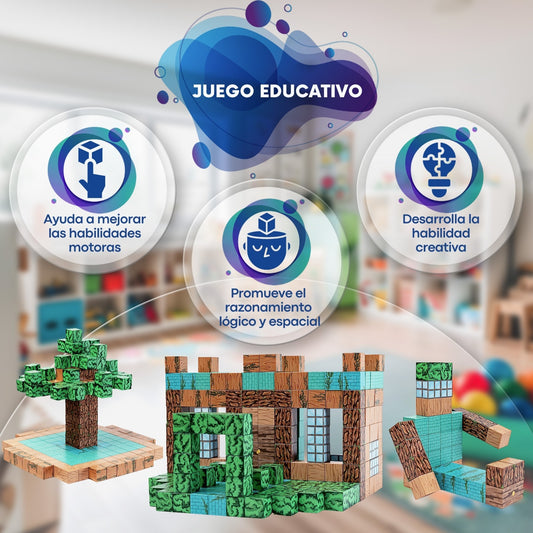 Mundo Magnético 3D, Aprendizaje Montessori El juguete ideal para estas ¡NAVIDADES!🌲