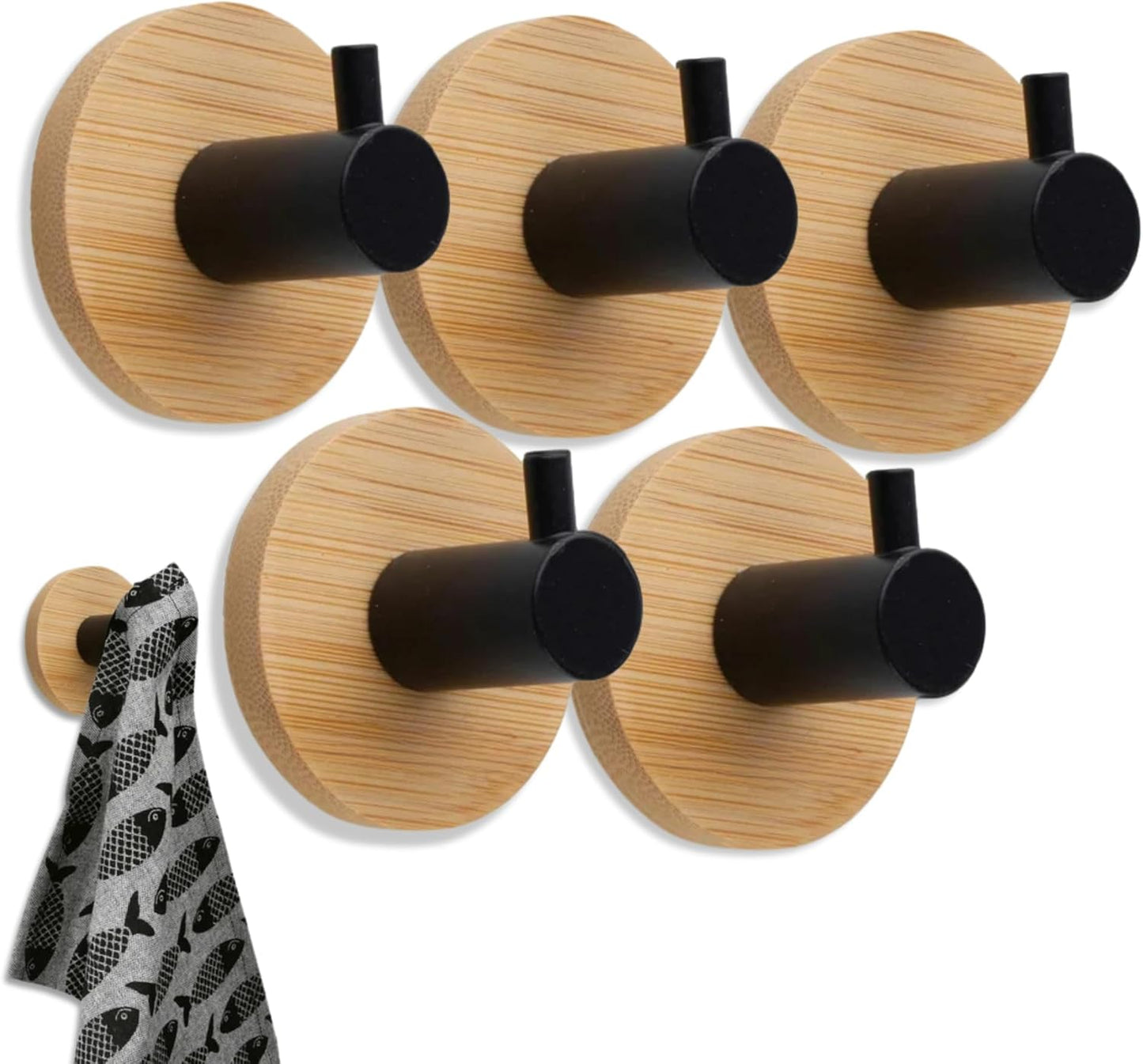 BYSER Ganchos Adhesivos para Pared – Pack de 5