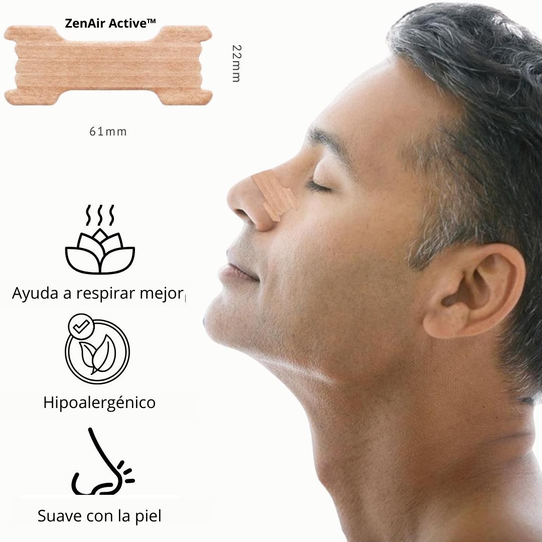 ZenAir Active™ Tiras nasales desechables diseñadas para tu comodidad y bienestar