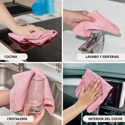 EcoClean Max  Pack x3 de Toallas de limpieza  Reutilizables