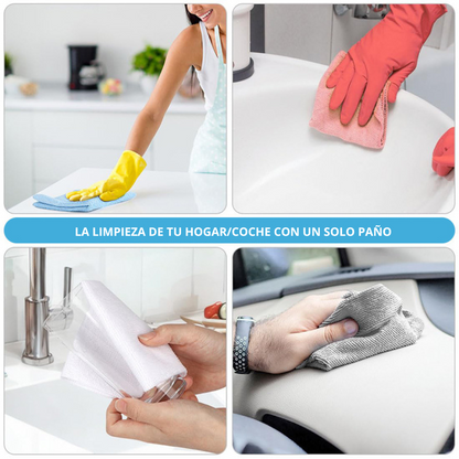 EcoClean Max  Pack x3 de Toallas de limpieza  Reutilizables