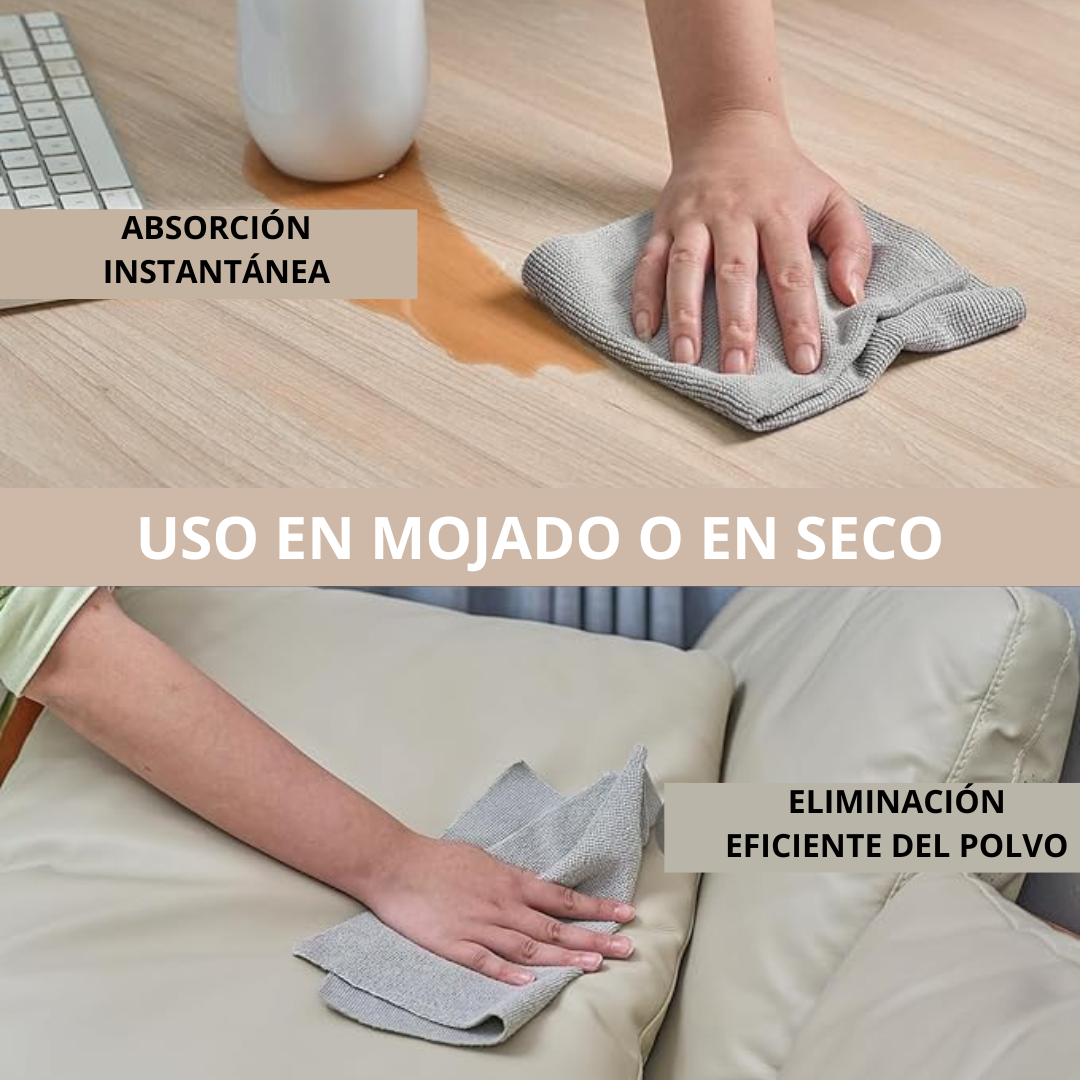 EcoClean Max  Pack x3 de Toallas de limpieza  Reutilizables